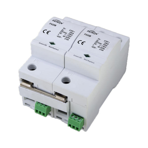IEC61643 Type 1+2 Iimp 25kA Single Phase AC Surge Protector