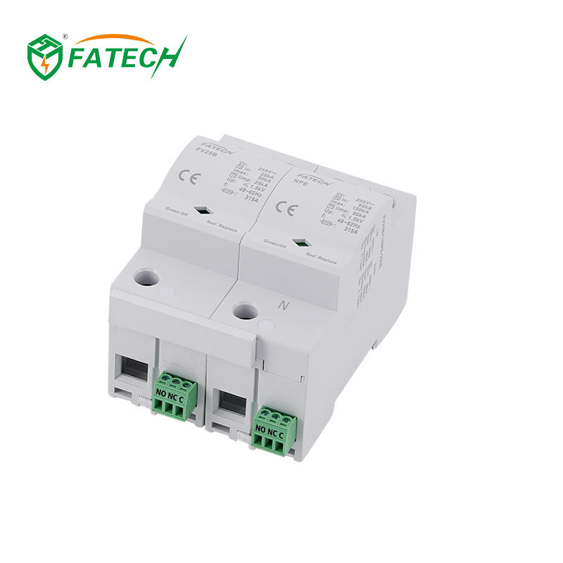 IEC61643 Type 1+2 Iimp 25kA Single Phase AC Surge Protector