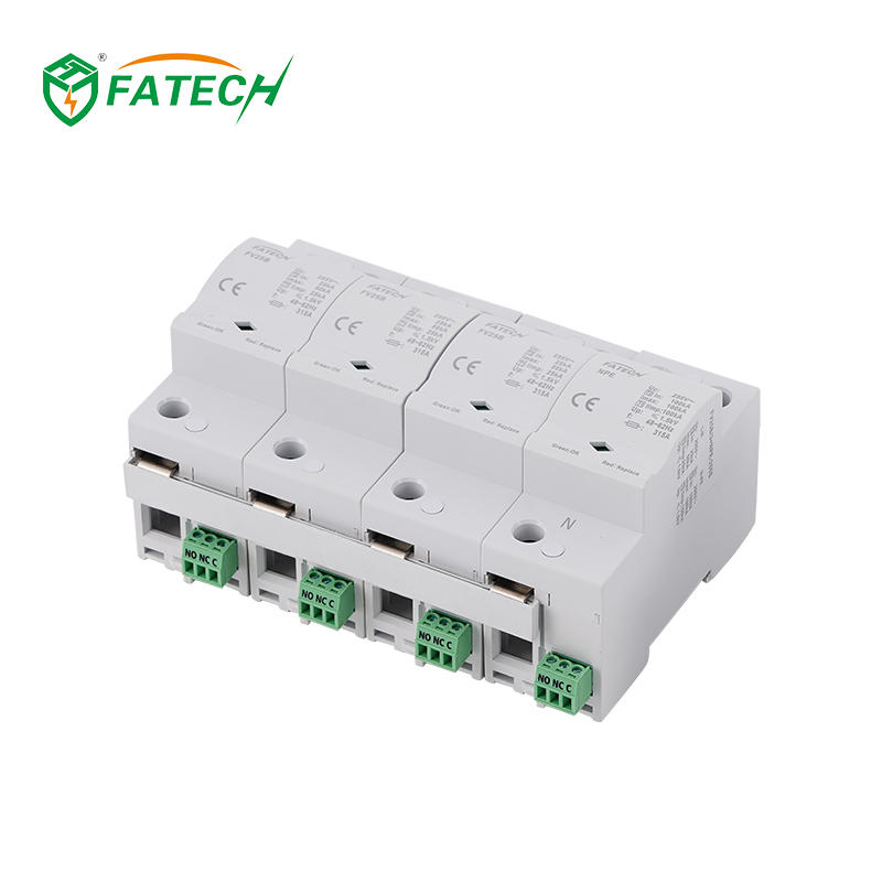 TUV approved Class B+C Iimp 25kA 3 Phase Surge Arrester