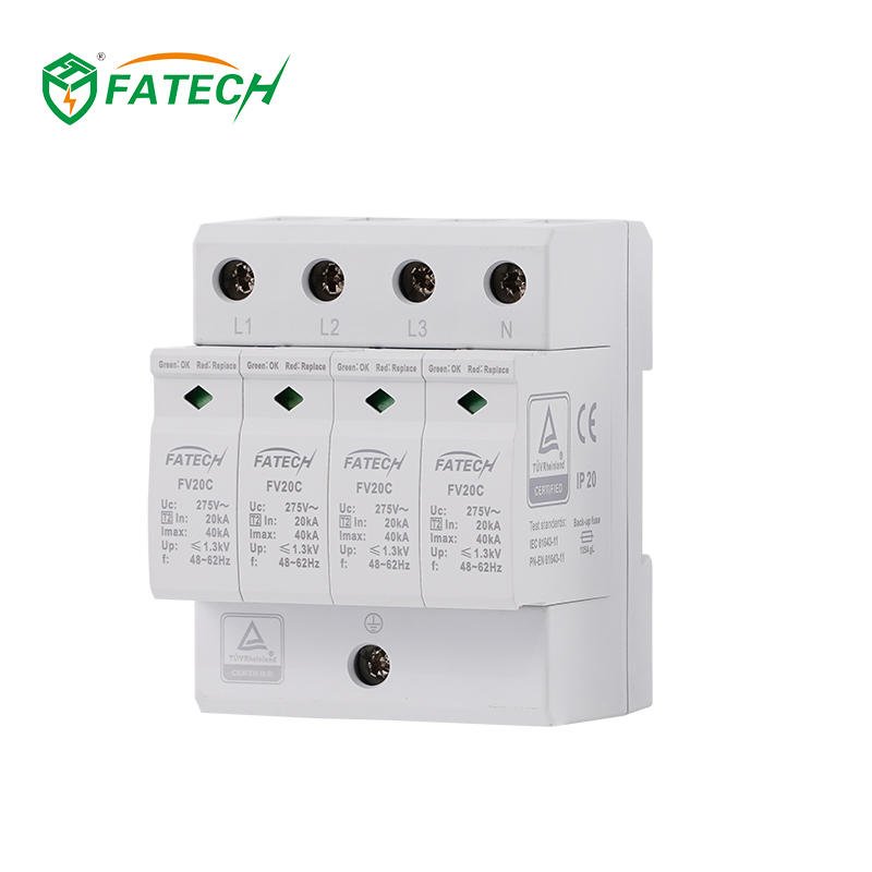 FV20C 4 275S TUV Certified Type 2 40kA 3 Phase Surge Arrester