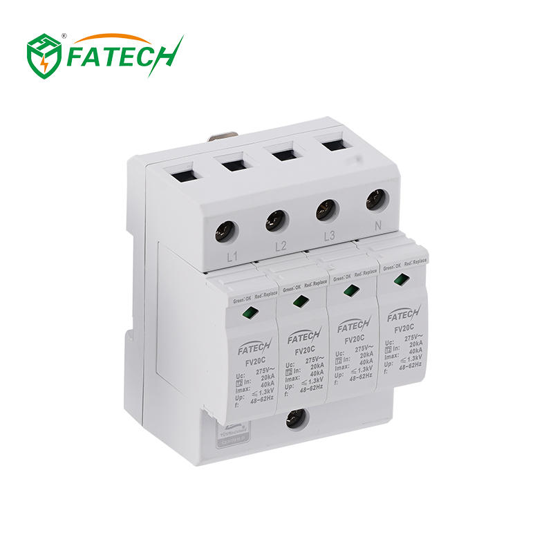 FV20C 4 275S TUV Certified Type 2 40kA 3 Phase Surge Arrester