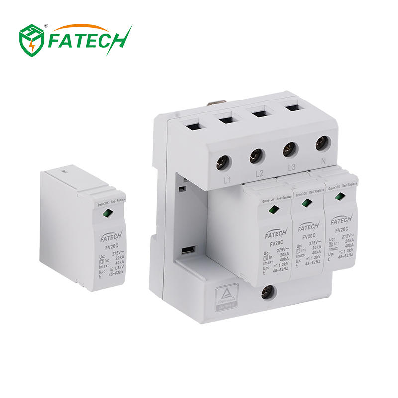 FV20C 4 275S TUV Certified Type 2 40kA 3 Phase Surge Arrester