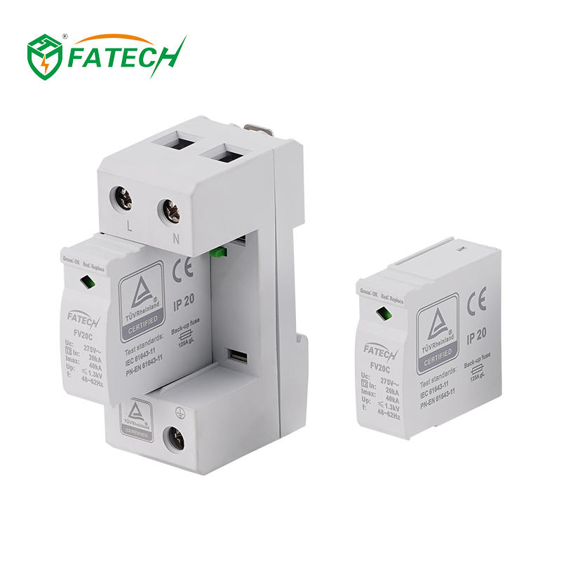 FV20C 2 275S TUV certified Type 2 40kA 1 Phase Surge Arrester