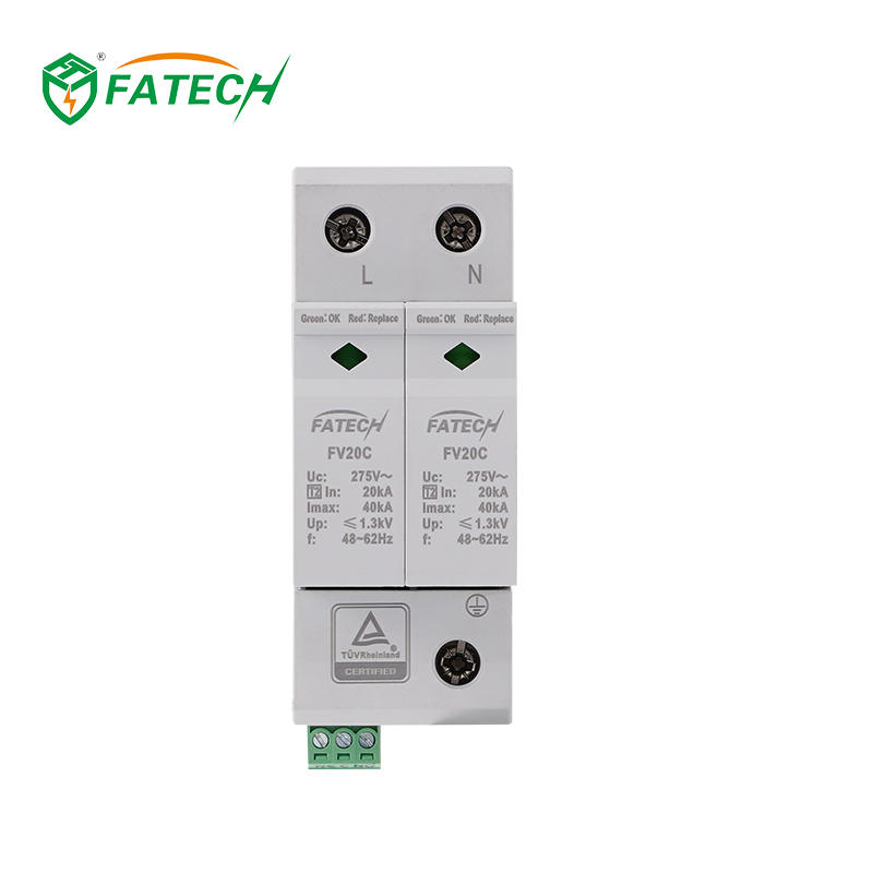 FV20C 2 275S TUV certified Type 2 40kA 1 Phase Surge Arrester