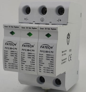 FV12.5B+C 3 1000PVNS Type 1+2 12.5kA PV Surge Protection Device SPD