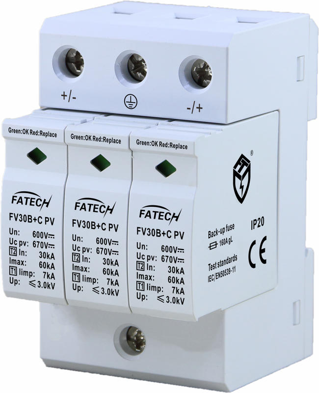 Iimp 7ka Type 1+2 DC Surge Arrester