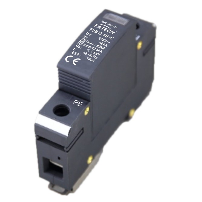 Type 1+2 Iimp 12.5kA, Imax 80kA 1 Pole Surge Protective Device