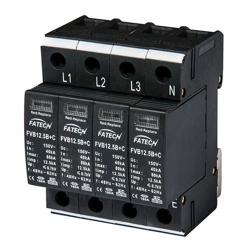Type 1+2 12.5kA 3 Phase Surge Protection Device SPD