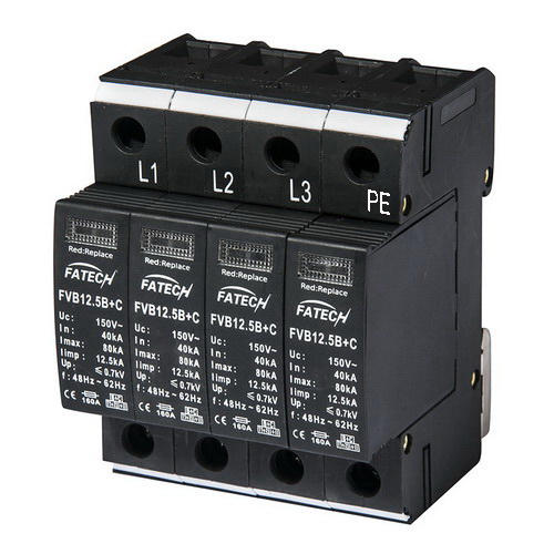 Type 1+2 12.5kA 3P+N 3 Phase Surge Arrestor