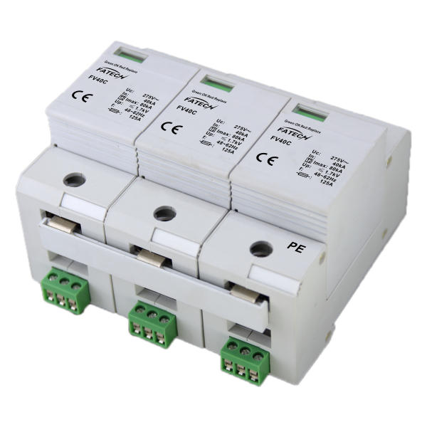 Type 2 80kA 3 Poles AC Lightning Protector