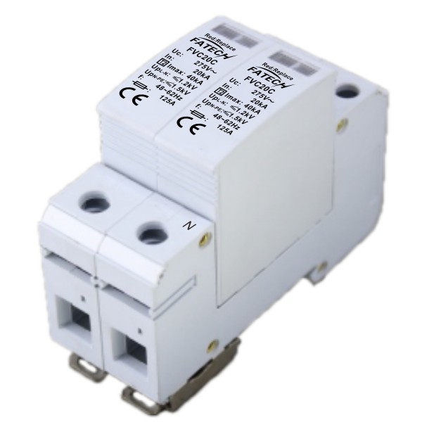 Narrow Size 40kA 3 Phase 3P+N Surge Arrester
