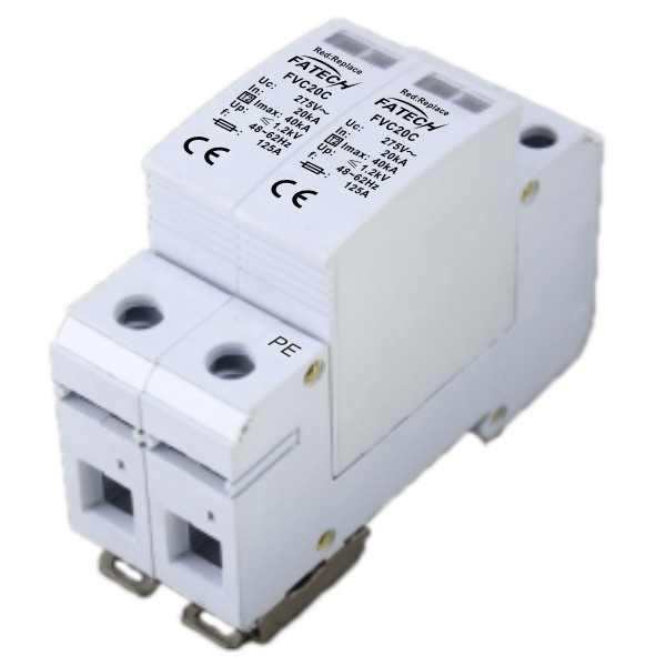Narrow Size Type 2 40kA 3 Phase Surge Protection Device SPD