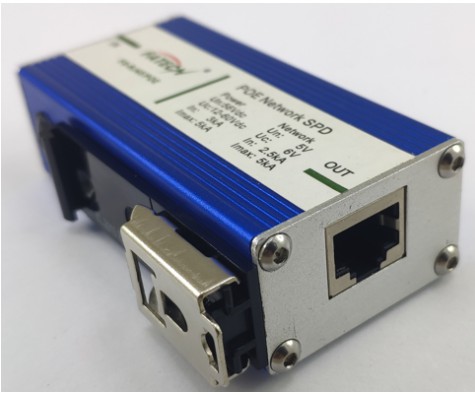 Din Rail 100M PoE Surge Protector