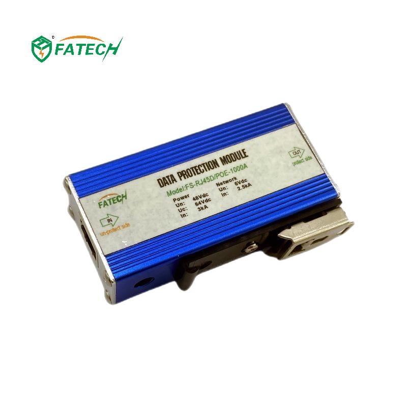 Din Rail 100M PoE Surge Protector