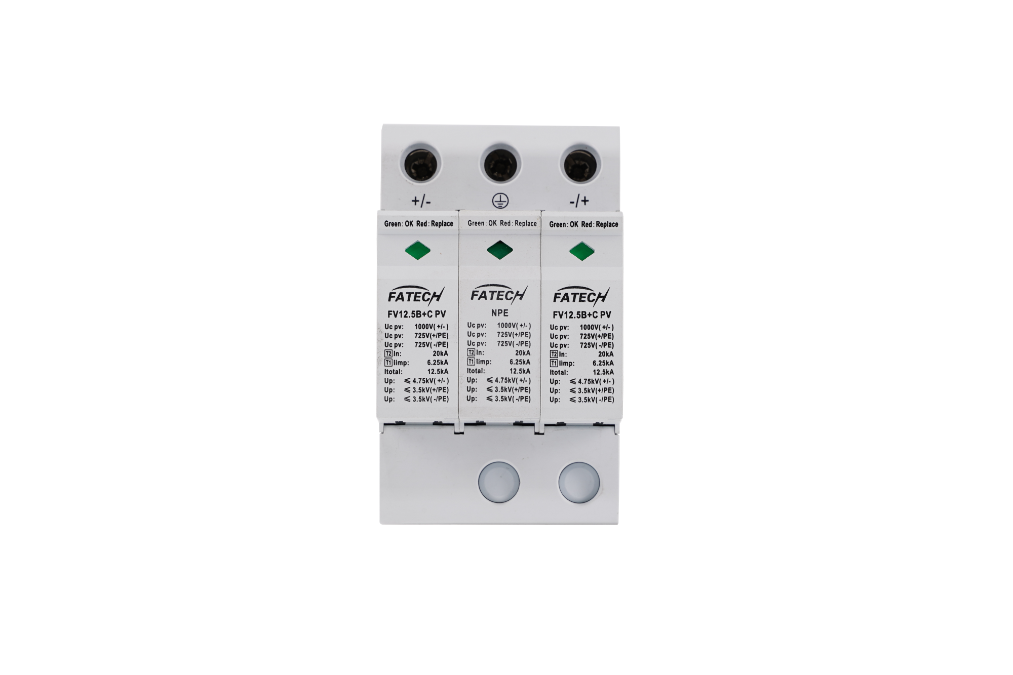 FV12.5B+C 3 1000PVNS Type 1+2 12.5kA PV Surge Protection Device SPD