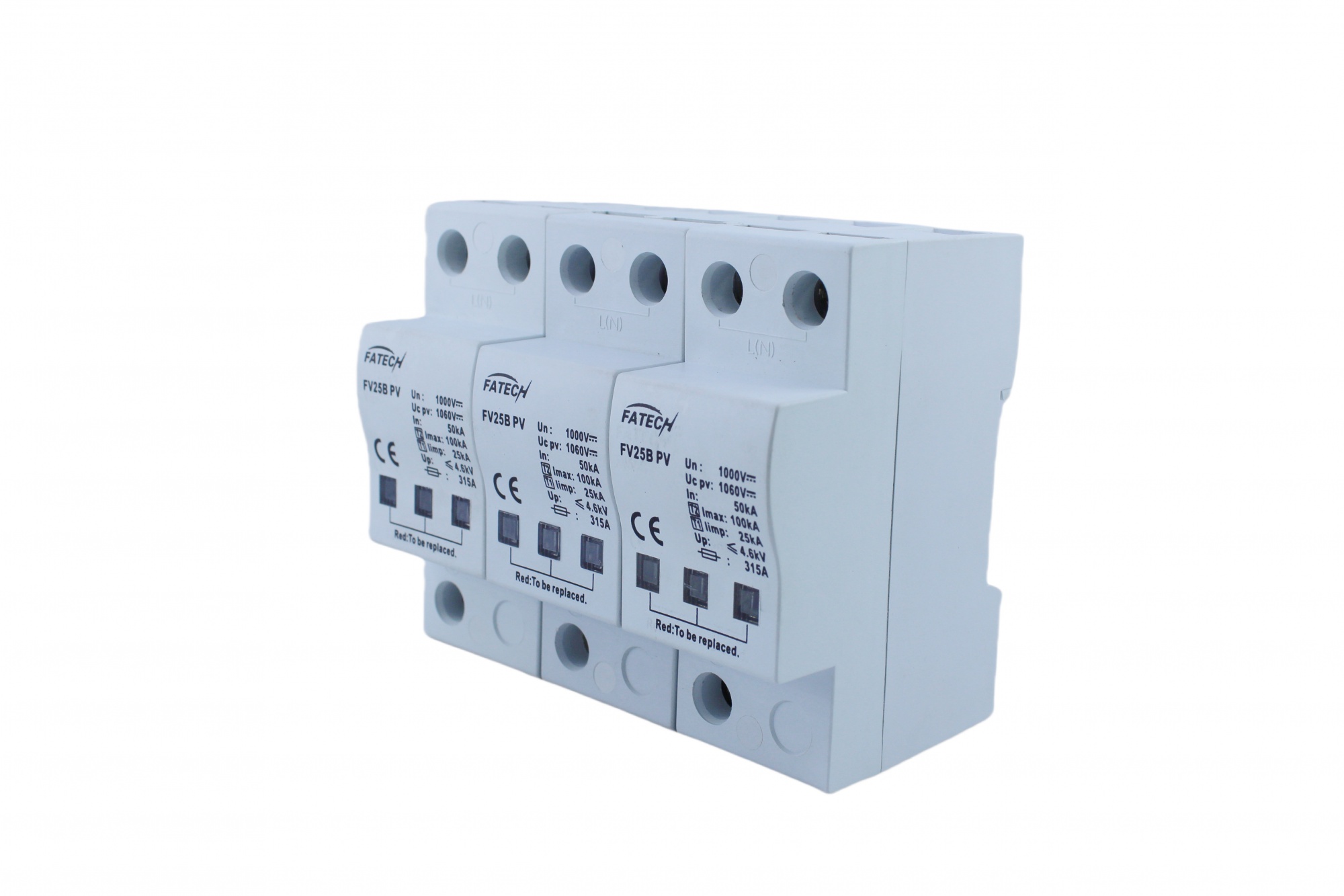Solar panel 25kA type 1 dc surge arrester